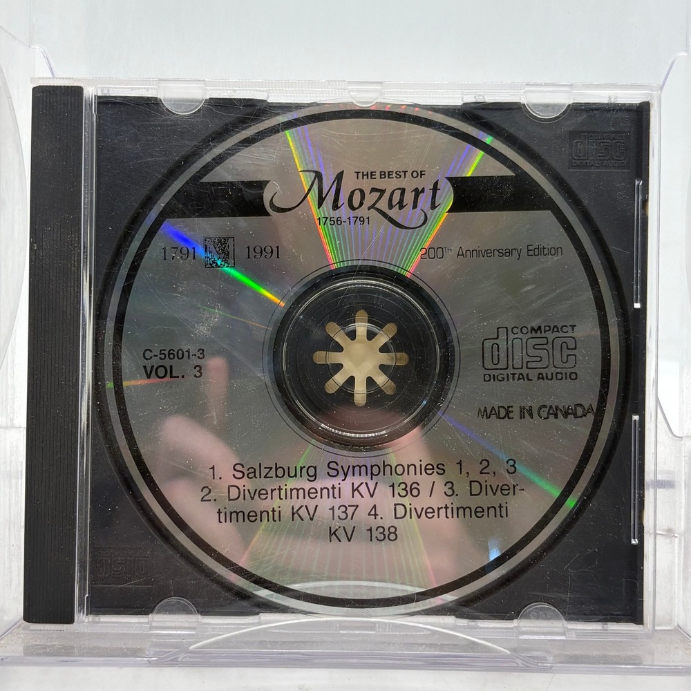 The Best of Mozart 200th Anniversary Edition Vol 3 CD C-5601-3 Madacy Canada